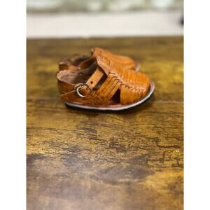 Handmade sz 4 toddler Artesanal leather Huaraches 0894